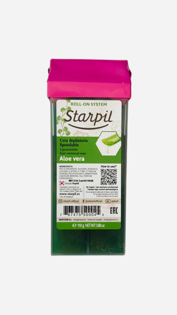 Cera para Depilacion Starpil Roll-On Aloe vera 110 grs