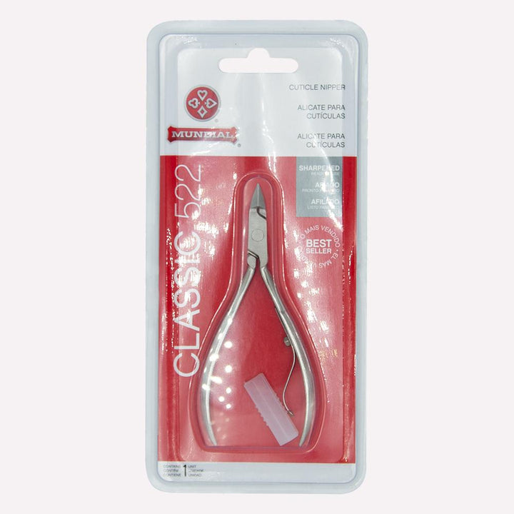 Alicata para Manicure de acero inoxidable y punta recta de la reconocida marca Mundial.
