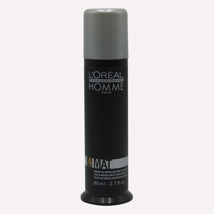 Crema modeladora para cabello con efecto mate.