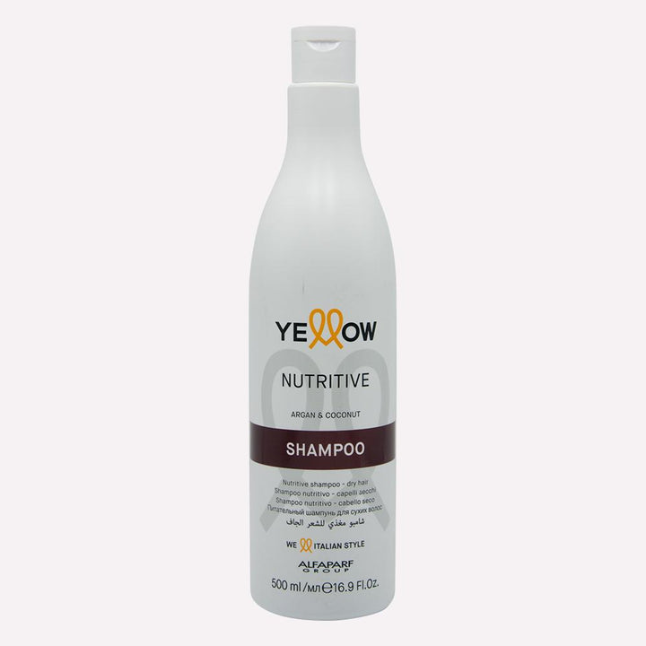 Shampoo nutritivo con aceite de argán y de coco para cabello seco y muy seco. 